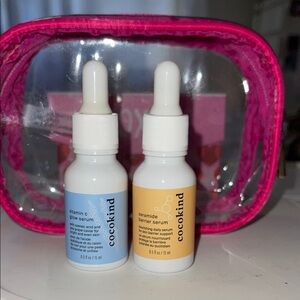 New- Coco kind, vitamin C glow serum and ceramide barium serum w/ bag